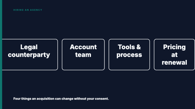 What Happens to Your Contract When Your Agency Gets Acquired