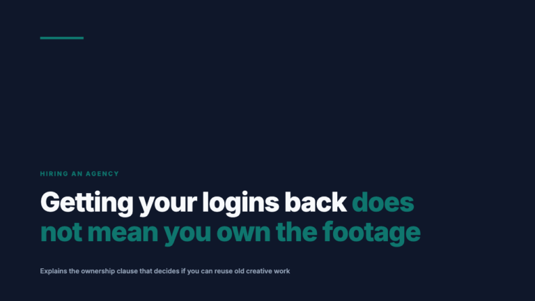 Who Owns the Content Your Agency Made After the Contract Ends