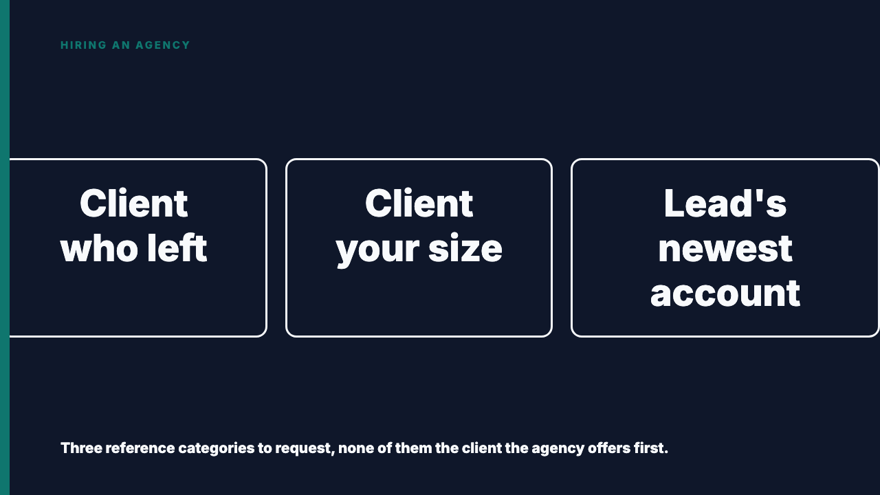 Agency Reference Calls: What to Ask, and Which to Refuse