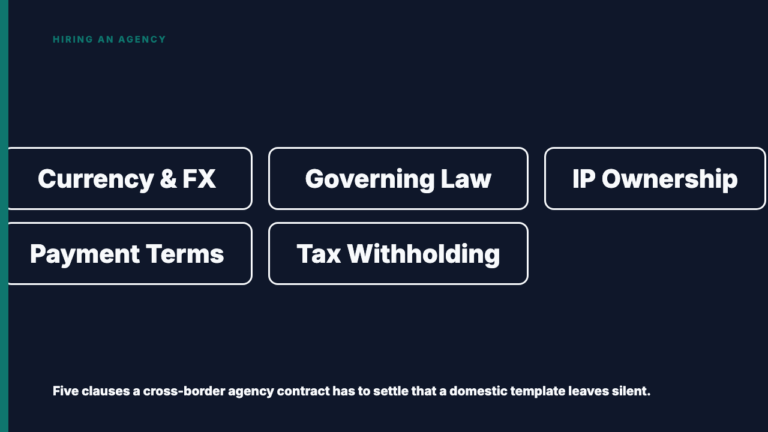 What Changes in Your Contract When the Agency Is Overseas