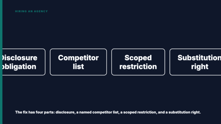 The Conflict Clause That Doesn't Cover Your Account Manager