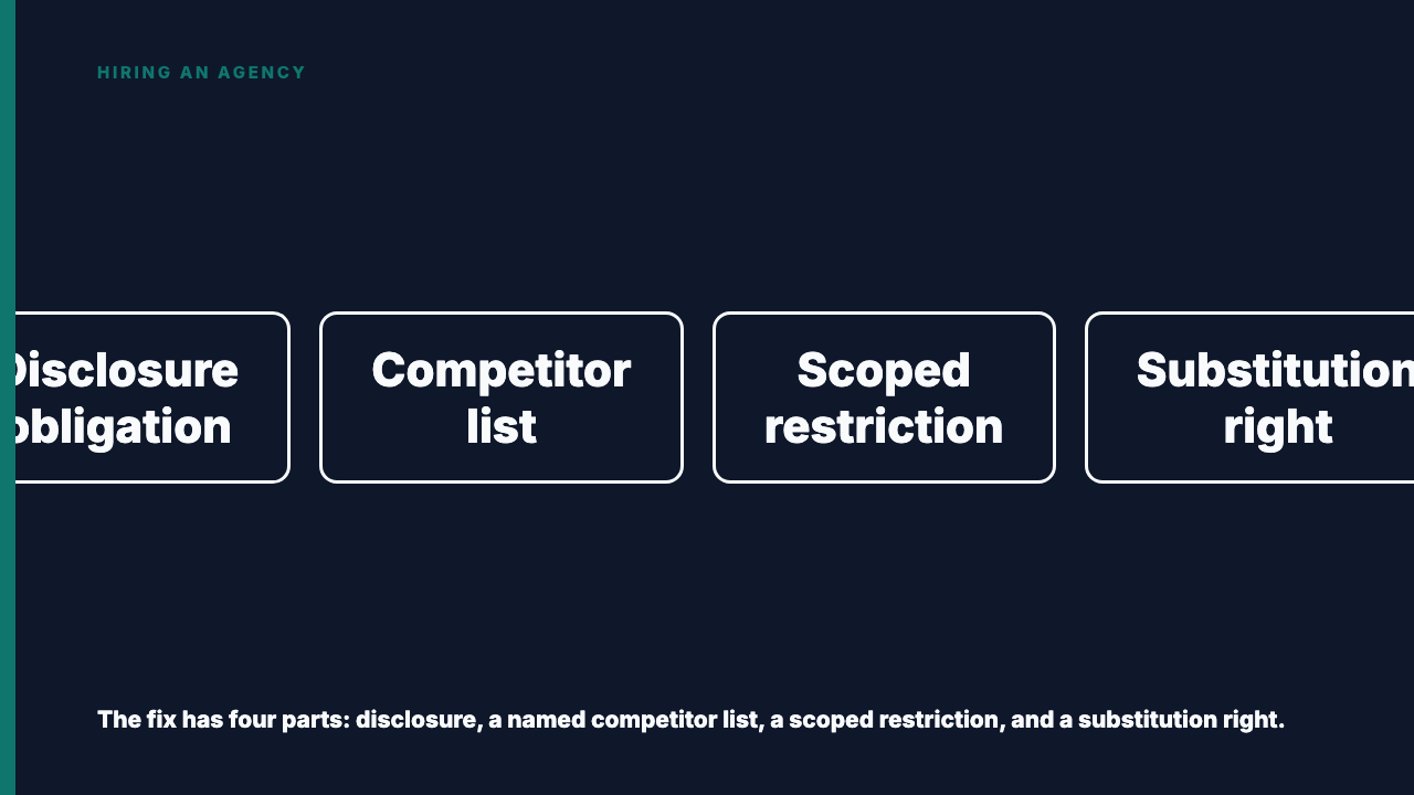 The Conflict Clause That Doesn't Cover Your Account Manager