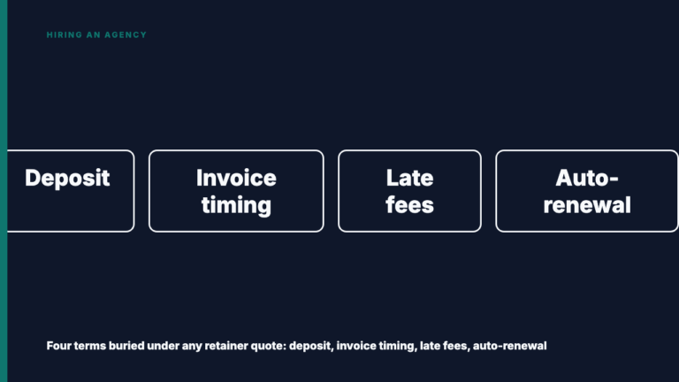 The Payment Terms Buried Below the Retainer Number