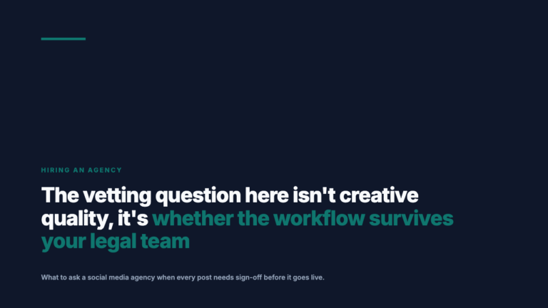 Hiring a Social Media Agency When You Have a Compliance Team