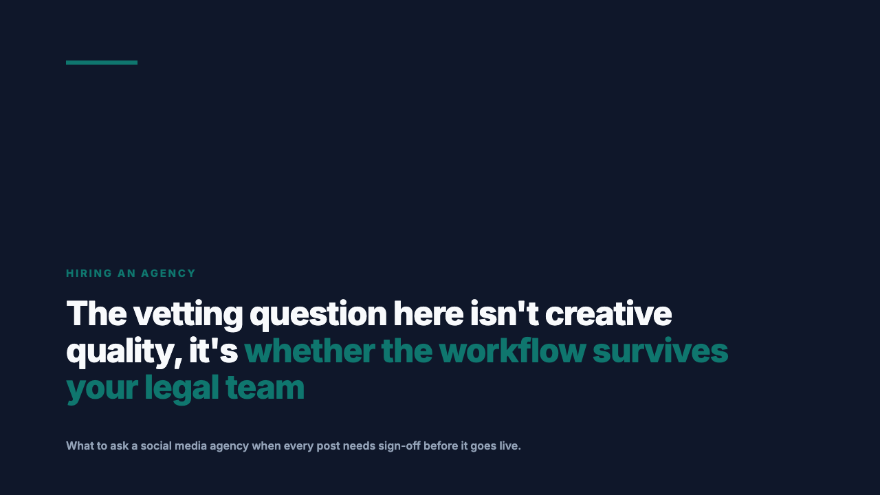 Hiring a Social Media Agency When You Have a Compliance Team