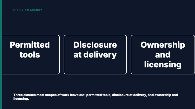 Undisclosed AI Content? Fix It in the Scope of Work