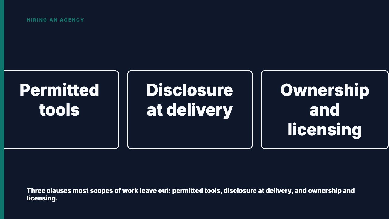 Undisclosed AI Content? Fix It in the Scope of Work