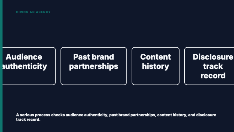 What to Vet Differently When Hiring an Influencer Marketing Agency