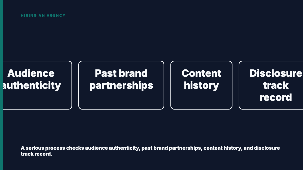 What to Vet Differently When Hiring an Influencer Marketing Agency